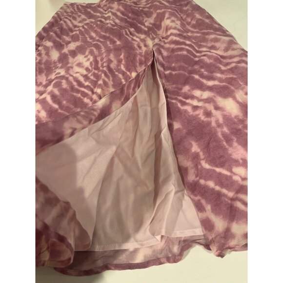 Paige Tie-Dye Midi Skirt Pink & White S - Picture 2 of 6